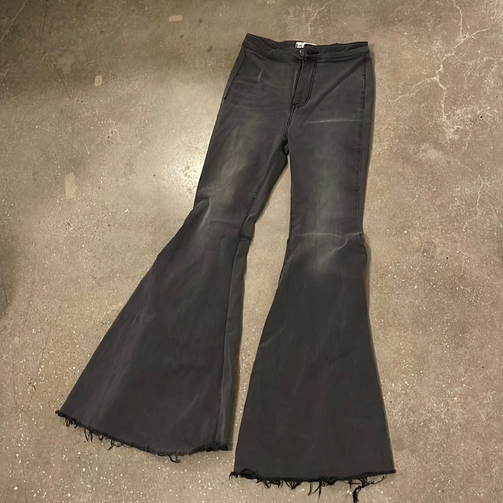 Free people just float on flare jeans